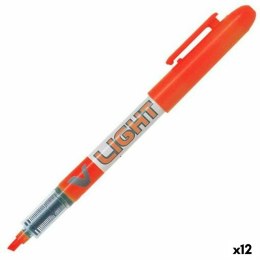 Marker fluorescencyjny Pilot V Light Pomarańczowy (12 Sztuk)