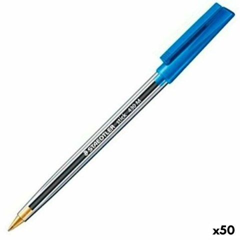 Pióro Staedtler Stick 430 Niebieski (50 Sztuk)