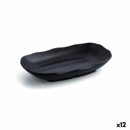 Talerz głęboki Quid A'bordo Czarny Plastikowy 25,5 cm (12 Sztuk)