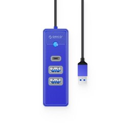 ORICO HUB USB-A 2X USB-A + USB-C, 5 GBPS NIEBIESKI