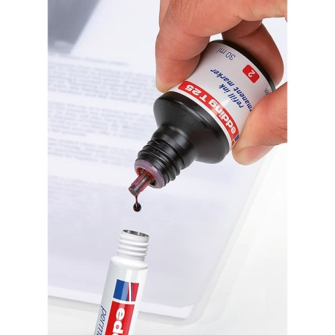 Marker permanentny Edding Nº 1 Czarny (10 Sztuk)