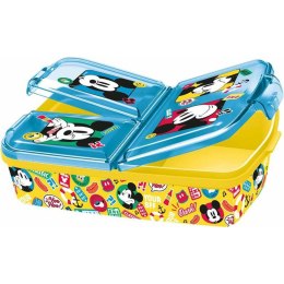 Lunchbox z przegrodami Mickey Mouse Fun-Tastic polipropylen 22 x 14 x 6 cm 19,5 x 16,5 x 6,7 cm