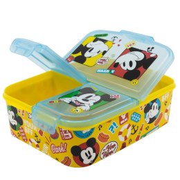 Lunchbox z przegrodami Mickey Mouse Fun-Tastic polipropylen 22 x 14 x 6 cm 19,5 x 16,5 x 6,7 cm