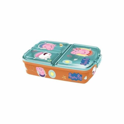 Lunchbox z przegrodami Peppa Pig 19,5 x 16,5 x 6,7 cm polipropylen