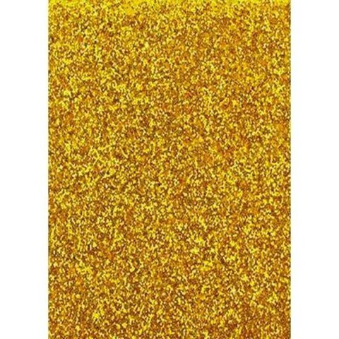 Papier Fama Glitter Złoty Miękka Pianka EVA 50 x 70 cm (10 Sztuk)