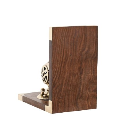 Zarážka na knihy DKD Home Decor 30 x 10 x 16 cm Vintage Mosiądz