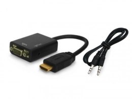 Adapter HDMI (M) - VGA (F) z audio, CL-23