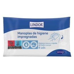 Pakiet sterylnych chusteczek czyszczących Lindor Lindor Jednorazowe (8 Sztuk)