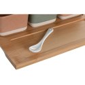 Zestaw do przystawek DKD Home Decor 26 x 9 x 4 cm Porcelana Wielokolorowy Bambus 8 Części Skandynawski