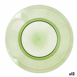 Płaski Talerz Quid Viba Kolor Zielony Plastikowy Ø 27 cm 27 cm (12 Sztuk) (Pack 12x)
