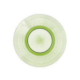 Talerz deserowy Quid Viba Kolor Zielony Plastikowy 20 cm (12 Sztuk)