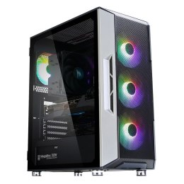 Obudowa PC I3 Neo TG Mid Tower RGB 4xwentylator, czarna