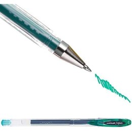 Długopis z płynnym atramentem Uni-Ball Rollerball Signo Basicos UM-120 Kolor Zielony 0,5 mm (12 Części)