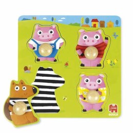 Drewniane Puzzle dla Dzieci Goula Three Little Pigs
