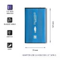 Obudowa na dysk HDD/SSD 2.5 cala SATA3 | USB 3.0 | Niebieska