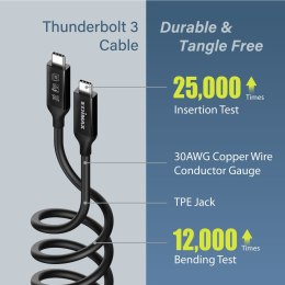 Edimax UC4-005TB USB4/Thunderbolt3 Cable 0.5 meter