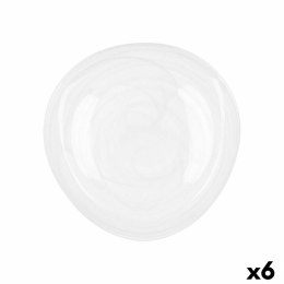 Płaski Talerz Quid Boreal Biały Szkło Ø 30 cm (6 Sztuk) (Pack 6x)