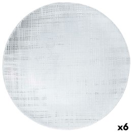 Talerz płaski Bidasoa Ikonic Przezroczysty Szkło Ø 33 cm 6 Sztuk (Pack 6x)