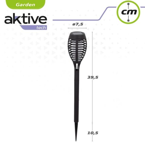Pochodnia ogrodowa solarna Aktive Plastikowy 7,5 x 50 x 7,5 cm (4 Sztuk)