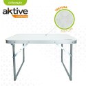 Składany stolik Aktive Biały 60 x 40 x 40 cm (4 Sztuk)