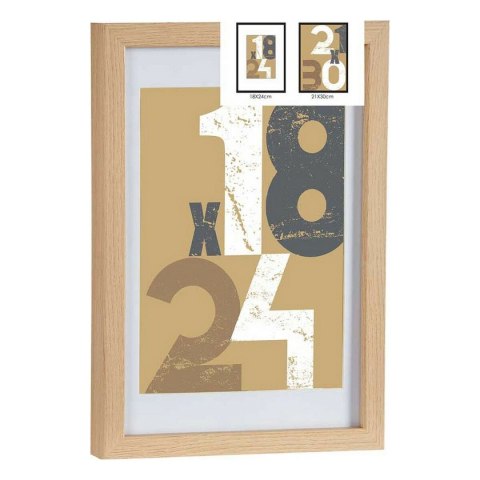 Ramka na Zdjęcia Gift Decor Naturalny Szkło Drewno MDF (6 Sztuk)