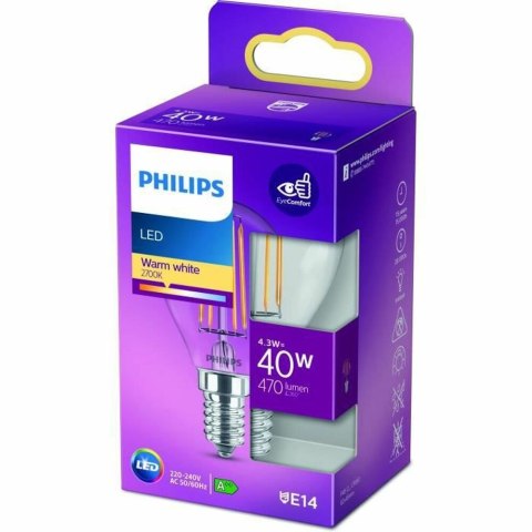 Żarówka kulista LED Philips Classic 40 W E14 F 4,3 W (2700k)