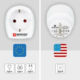 Adapter Elektryczny Skross 1500203-E Europejski Stany Zjednoczone