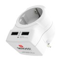 Adapter Elektryczny Skross 1500280 USB x 2 Europejski Zjednoczone Królestwo Wielkiej Brytanii i Irlandii Północnej