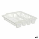 Ociekacz do Naczyń 46 x 8 x 37,5 cm Biały Plastikowy (12 Sztuk)