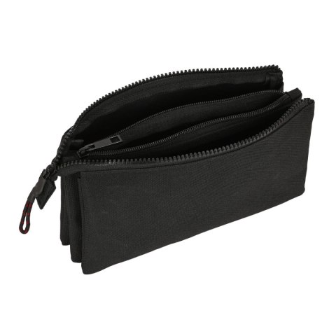 Piórnik Potrójny Naruto Czarny 22 x 12 x 3 cm