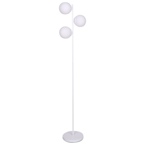 Lampa Stojąca DKD Home Decor 35 x 25 x 167 cm Szkło Metal Biały 220 V 50 W