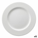 Talerz deserowy Ariane Orba Ceramika Biały Ø 21 cm (12 Sztuk)