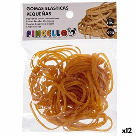 Gumki lateksowe Pincello Żółty (12 Sztuk)