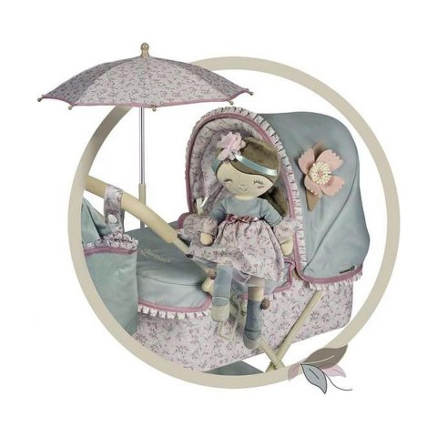 Szmaciana Lalka Decuevas Provenza Etui do przekształcenia w kołyskę 36 cm Pluszak