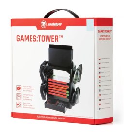 Snakebyte Game Tower Organizer płyt i akcesoriów Nintendo Switch i Lite