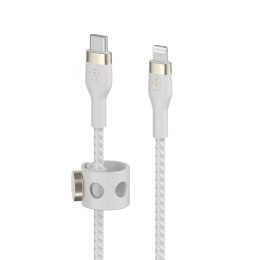 BELKIN KABEL USB-A TO LTG OPLOT, SILICONE, 3M White