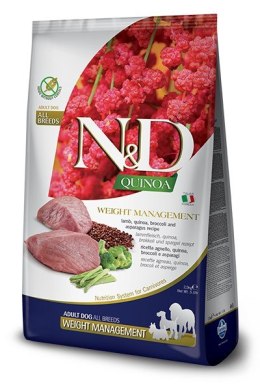 Farmina N&D Quinoa Weight Management Lamb&Broccoli sucha karma z jagnięciną dla psa 7kg
