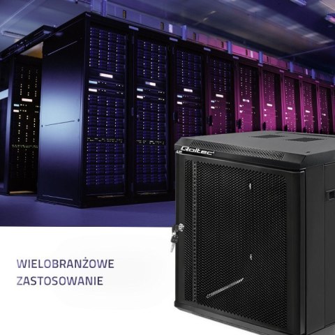 QOLTEC SZAFY RACK 19" | 12U | 600X635X600 | PERFOROWANE DRZWI