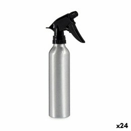 Butelka ze Spryskiwaczem Czarny Srebrzysty Aluminium 300 ml (24 Sztuk)