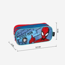 Piórnik Podwójny Spider-Man Czerwony Niebieski 22,5 x 8 x 10 cm