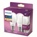 Żarówka LED Philips Equivalent 100 W E27 Biały D (2700 K) (2 Sztuk)