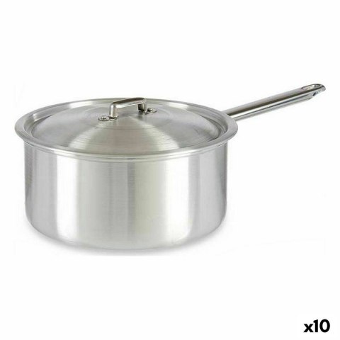 Garnek z Pokrywką Ø 24 cm Srebrzysty Aluminium 5 L (10 Sztuk)