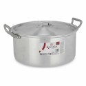 Garnek z Pokrywką Srebrzysty Aluminium 6,5 L 35 x 16 x 28 cm (6 Sztuk)