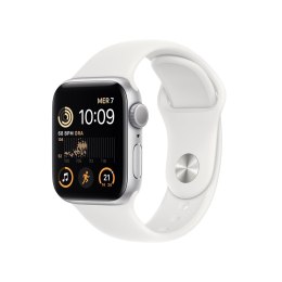 Apple Watch SE2 GPS 40mm Silver Aluminium Case with White Sport Band
