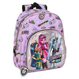 Plecak szkolny Monster High Best boos Liliowy 28 x 34 x 10 cm