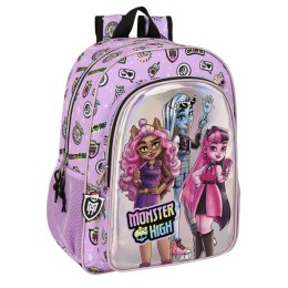 Plecak szkolny Monster High Best boos Liliowy 33 x 42 x 14 cm