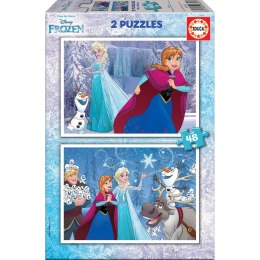 Zestaw 2 Puzzli Frozen Believe 48 Części 28 x 20 cm
