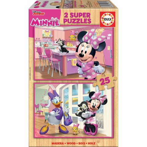 Zestaw 2 Puzzli Minnie Mouse Me Time 25 Części 26 x 18 cm