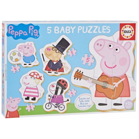 Zestaw 5 Puzzli Peppa Pig Baby