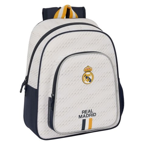 Plecak szkolny Real Madrid C.F. Biały 28 x 34 x 10 cm